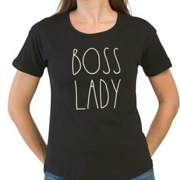 Rae Dunn "BOSS LADY" Tee Shirt - Picture 1 of 8